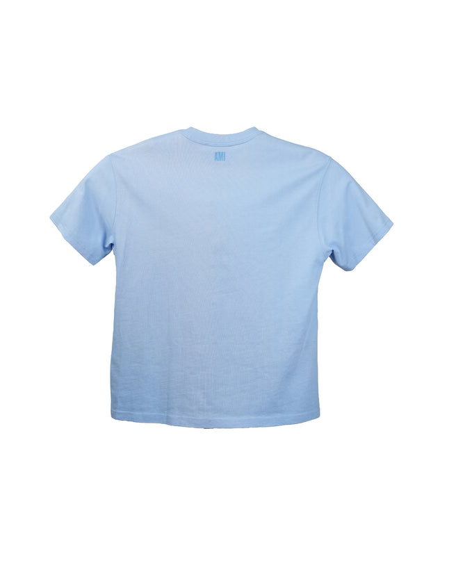 PARIS AMI DE COEUR TONAL BOXY FIT TSHIRT LIGHT BLUE