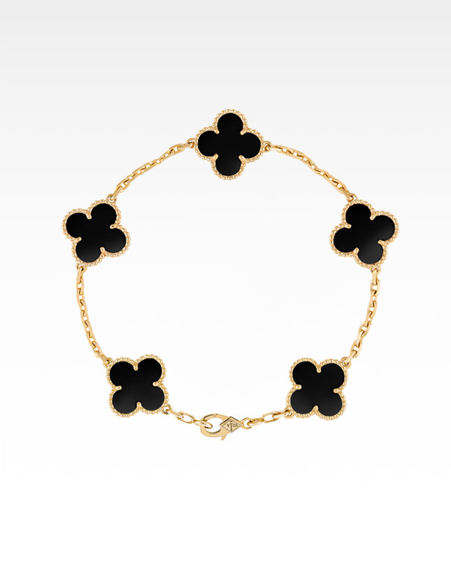 VINTAGE ALHAMBRA 5P ONYX BRACELET (2013)