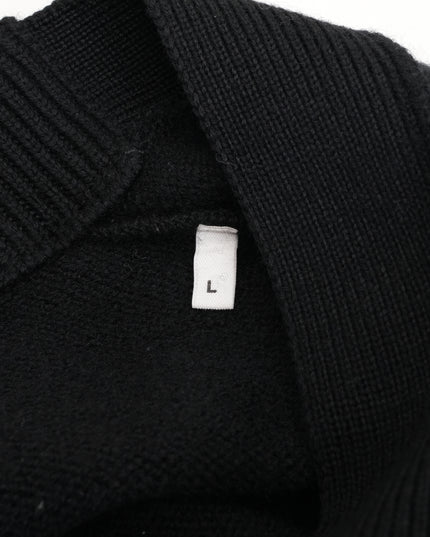 WOOL CARDIGAN BLACK