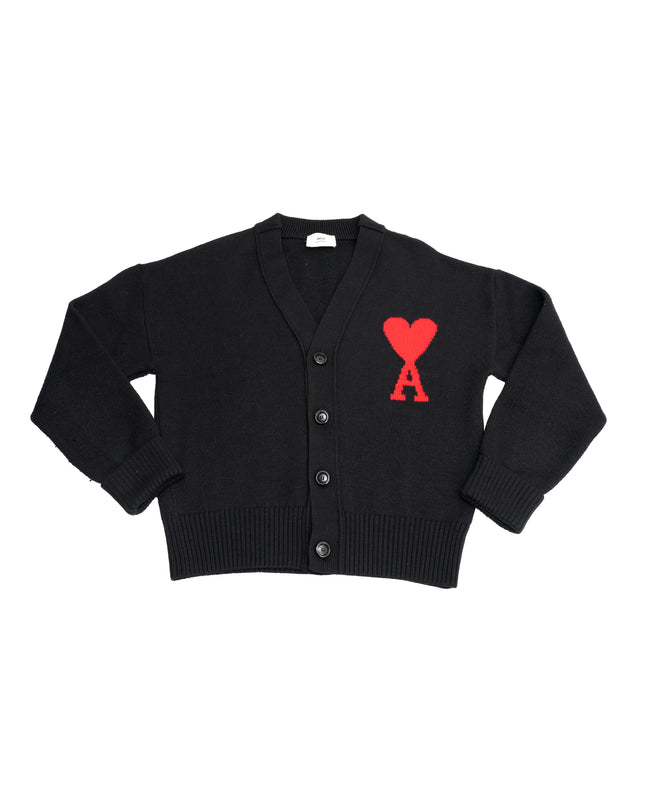 WOOL CARDIGAN BLACK