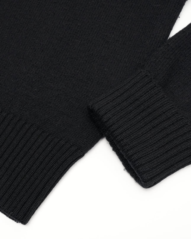 WOOL CARDIGAN BLACK