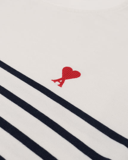 T-SHIRT WHITE X NAVY LONG SLEEVES SIZE M