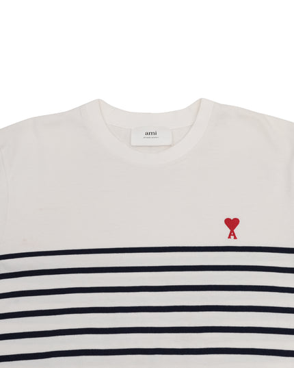 T-SHIRT WHITE X NAVY LONG SLEEVES SIZE M