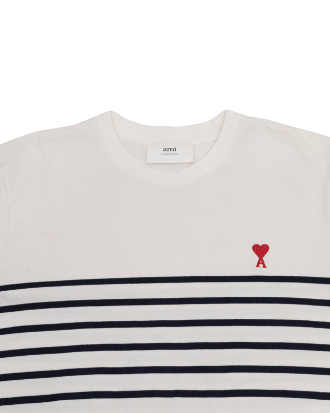 T-SHIRT WHITE X NAVY LONG SLEEVES SIZE M