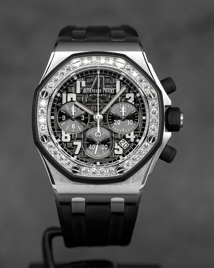 ROYAL OAK OFFSHORE CHRONOGRAPH 37MM BLACK DIAL DIAMOND BEZEL (2014)