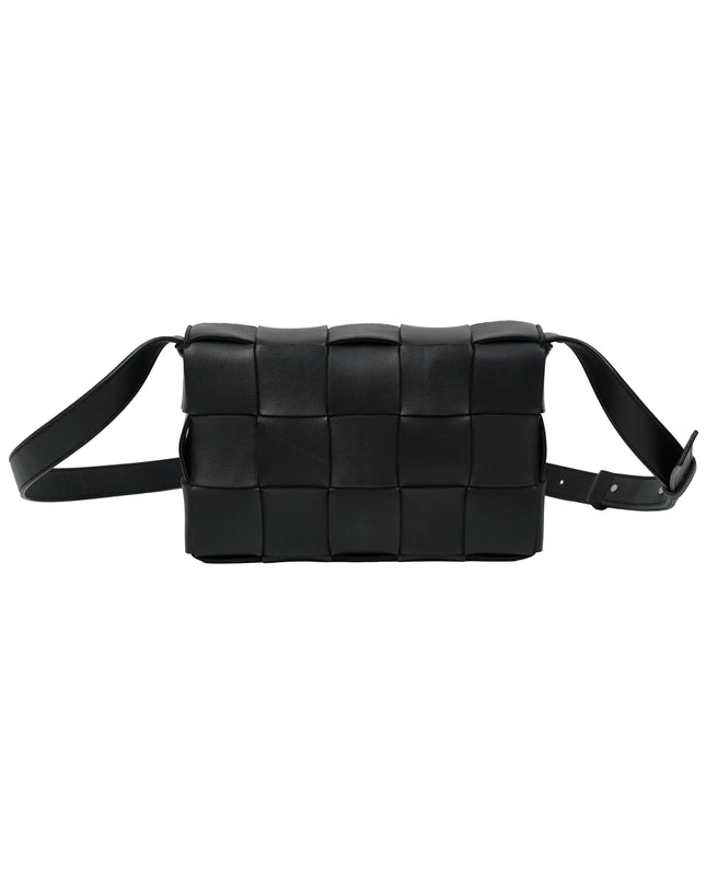 BLACK CASSETTE CROSSBODY BAG