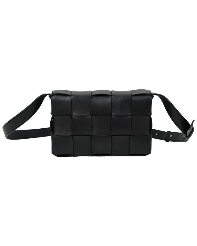 BLACK CASSETTE CROSSBODY BAG