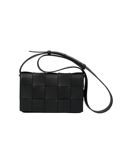BLACK CASSETTE CROSSBODY BAG