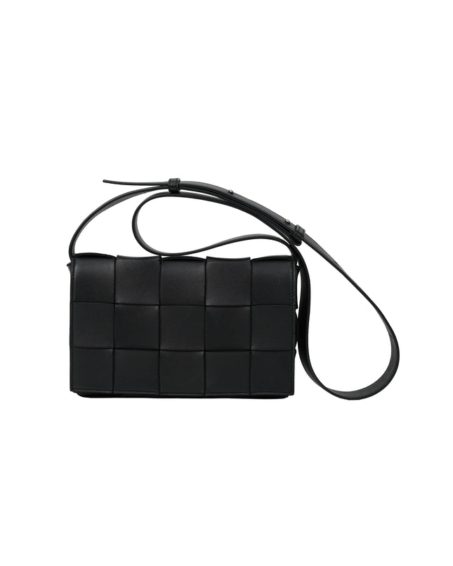 BLACK CASSETTE CROSSBODY BAG