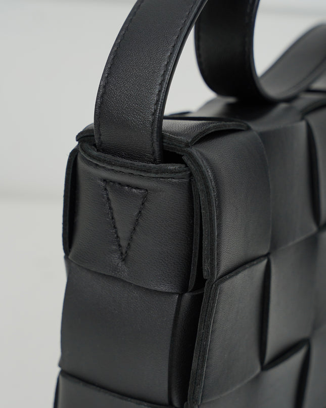 BLACK CASSETTE CROSSBODY BAG