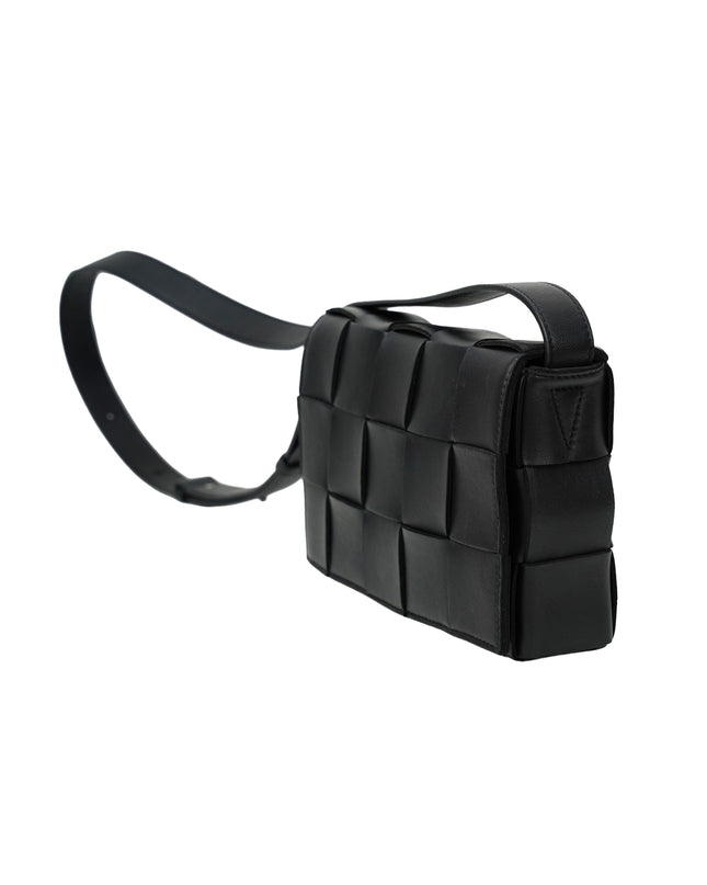 BLACK CASSETTE CROSSBODY BAG