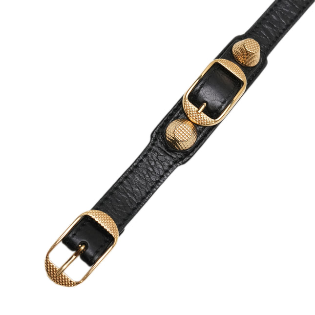 GIANT GOLD TRIPLE TOUR BRACELET BLACK