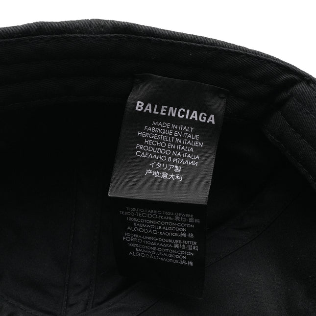 Balenciaga Logo Cap Black