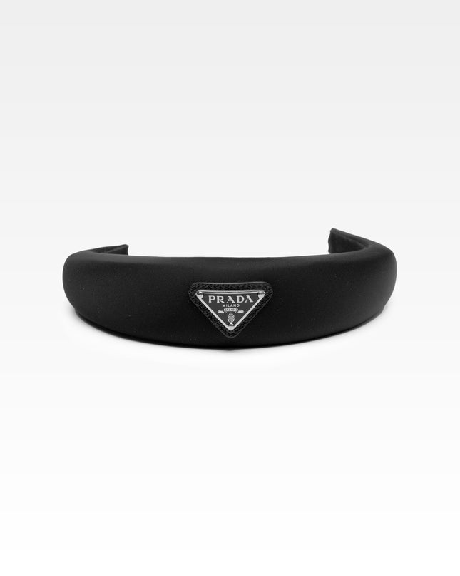 TESSUTO TRIANGLE LOGO HEADBAND BLACK