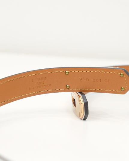 KELLY BELT WHITE EPSOM WITH GOLD HARDWARE