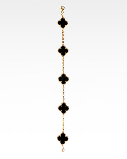 VINTAGE ALHAMBRA 5P ONYX BRACELET