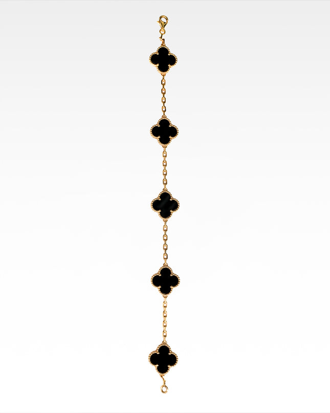 VINTAGE ALHAMBRA 5P ONYX BRACELET (2013)