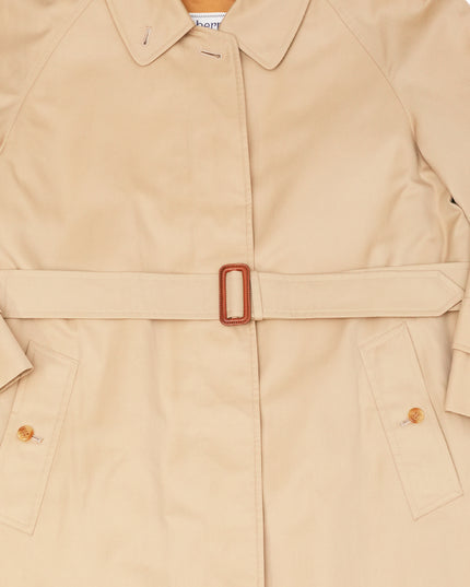 VINTAGE WOMEN BEIGE TRENCH COAT - SIZE 11