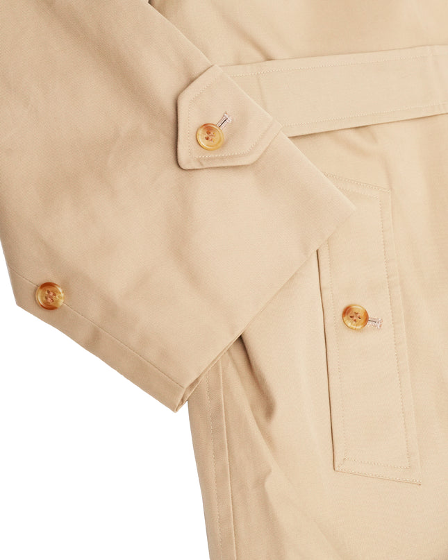 VINTAGE WOMEN BEIGE TRENCH COAT - SIZE 11