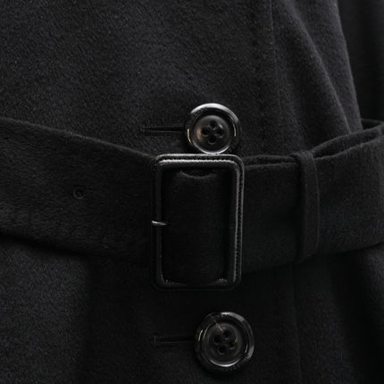 LONDON BLACK COAT IT40 WITH BELT