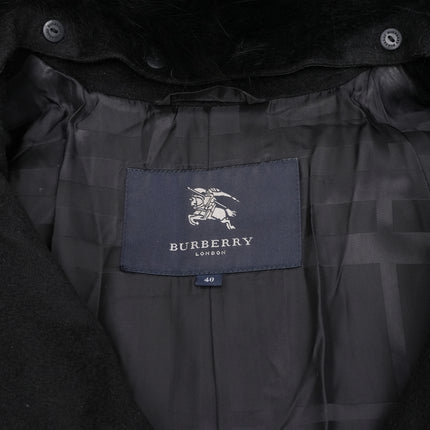 LONDON BLACK COAT IT40 WITH BELT