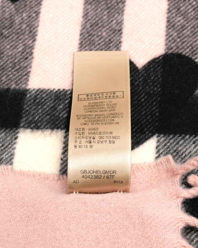 Burberry Scarf Love Pink X Black 