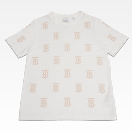 TB LOGO WHITE x BEIGE MONOGRAM
