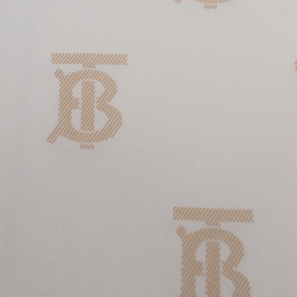 TB LOGO WHITE x BEIGE MONOGRAM