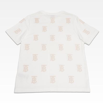 TB LOGO WHITE x BEIGE MONOGRAM