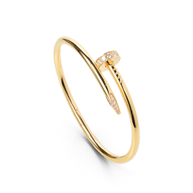 JUSTE UN CLOU BRACELET 18K YELLOWGOLD WITH 32 BRILLIANT CUT DIAMONDS (2023)