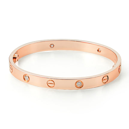 LOVE BRACELET 18K ROSEGOLD WITH 4 DIAMONDS (2017)