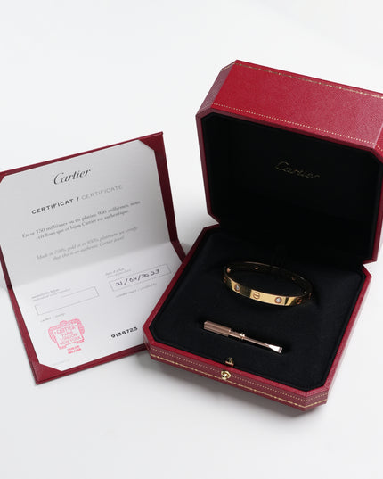 LOVE BRACELET 18K ROSEGOLD WITH 4 DIAMONDS (2023)