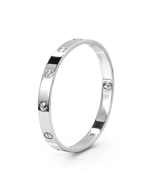 LOVE BRACELET WHITEGOLD WITH 4 BRILLIANT CUT DIAMONDS (2015)