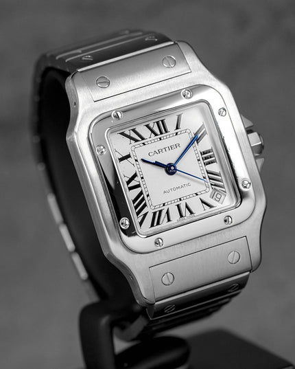 SANTOS GALBEE XL SILVER DIAL (WATCH ONLY)