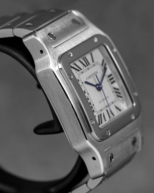 SANTOS GALBEE XL SILVER DIAL (WATCH ONLY)