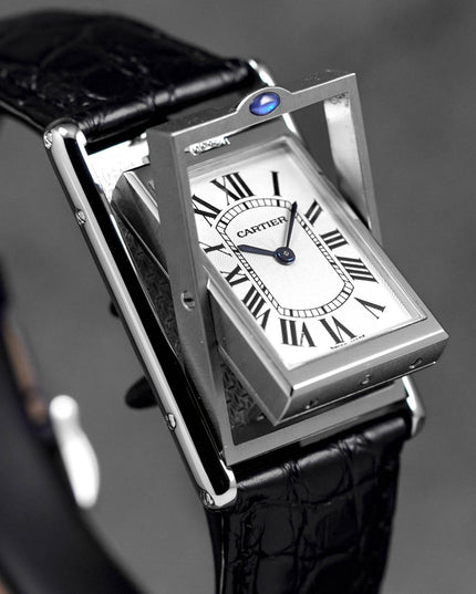 Harga Cartier Tank Basculante Mecanique Black