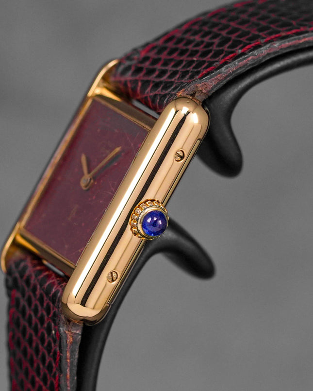 Harga Cartier Tank Must Vermeil Burgundy