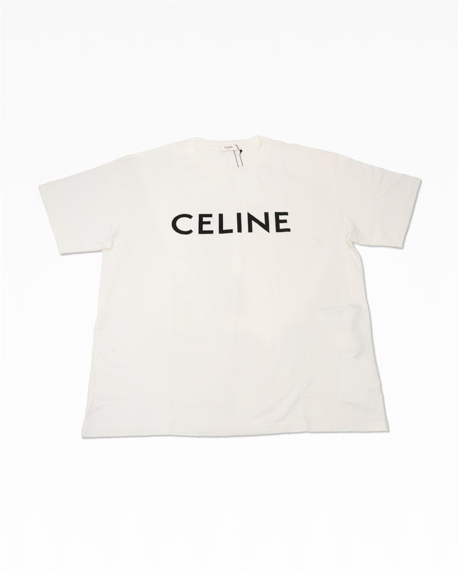 LOOSE T-SHIRT IN COTTON JERSEY WHITE - SIZE L