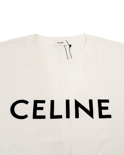 LOOSE T-SHIRT IN COTTON JERSEY WHITE - SIZE L