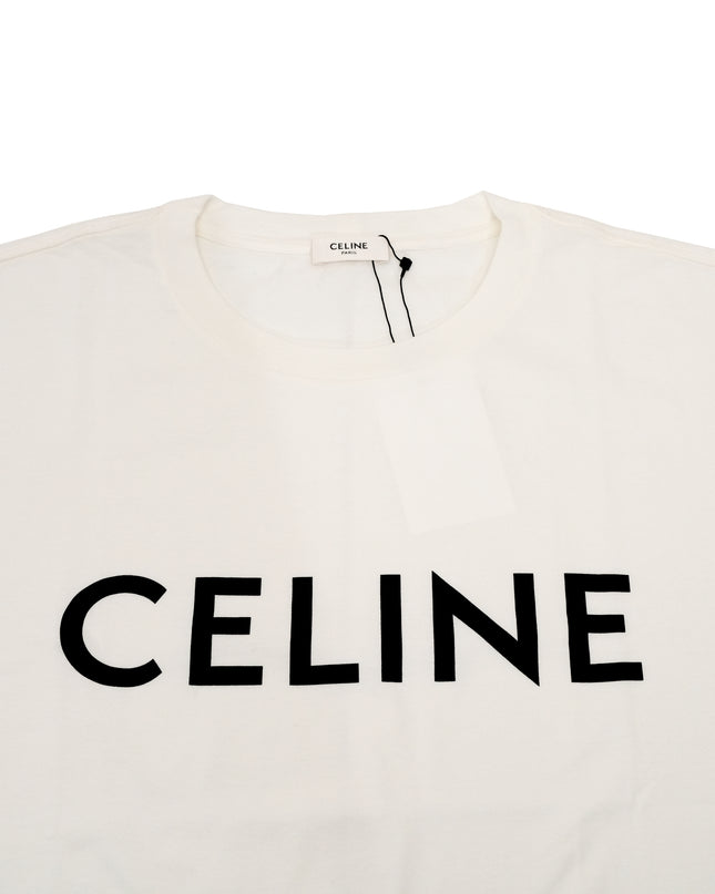 LOOSE T-SHIRT IN COTTON JERSEY WHITE - SIZE L