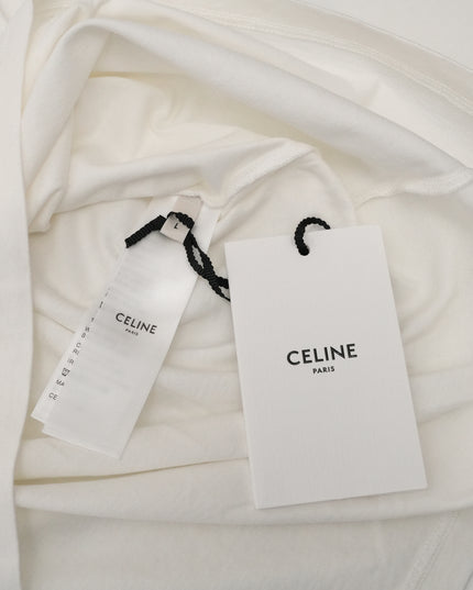 LOOSE T-SHIRT IN COTTON JERSEY WHITE - SIZE L