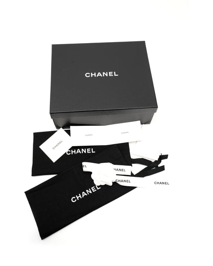 COCO LOGO SANDALS BLACK W/ CHAIN SIZE 37C (THICK BOTTOM)