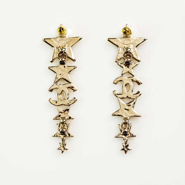 CC EARRINGS B23C STARS DIAMOND LONG