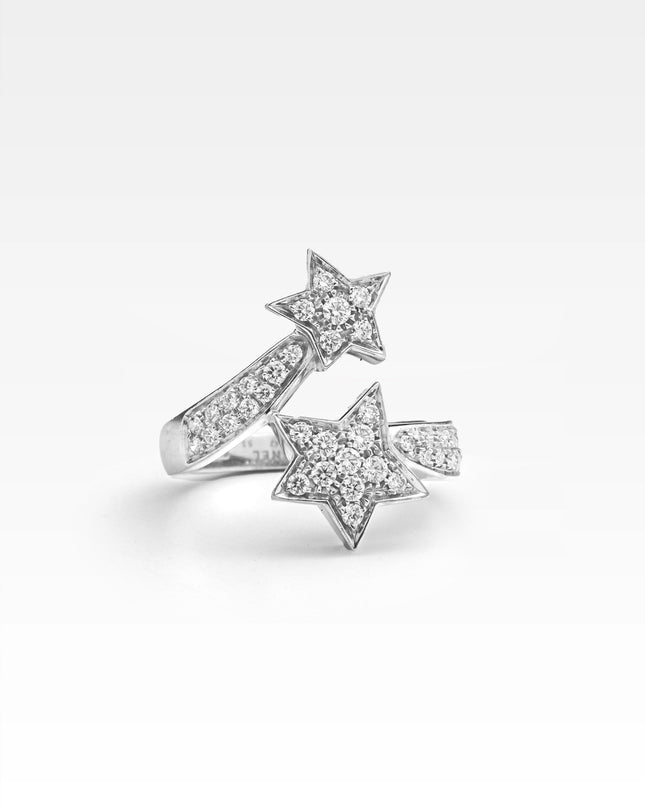 COMÈTE GÉODE RING 18K WHITE GOLD WITH DIAMONDS - SIZE 53 (2017)