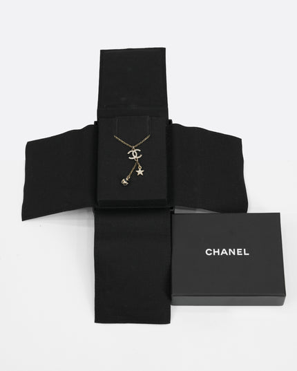 23K NECKLACE WITH CC LOGO (STAR-BALL)