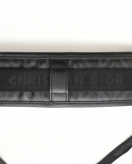 HOMME SAFARI CD DIAMOND PRINT SHOULDER BAG BLACK