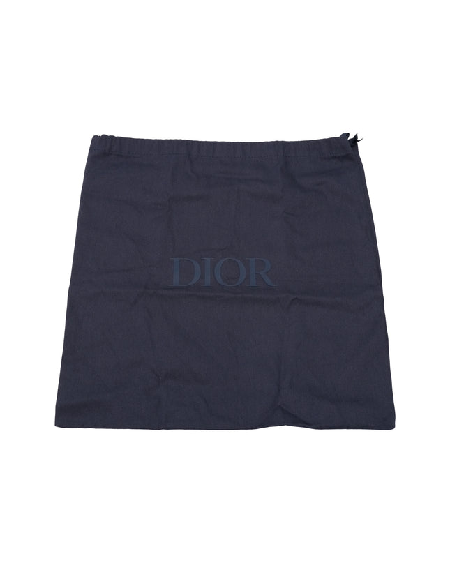 HOMME SAFARI CD DIAMOND PRINT SHOULDER BAG BLACK