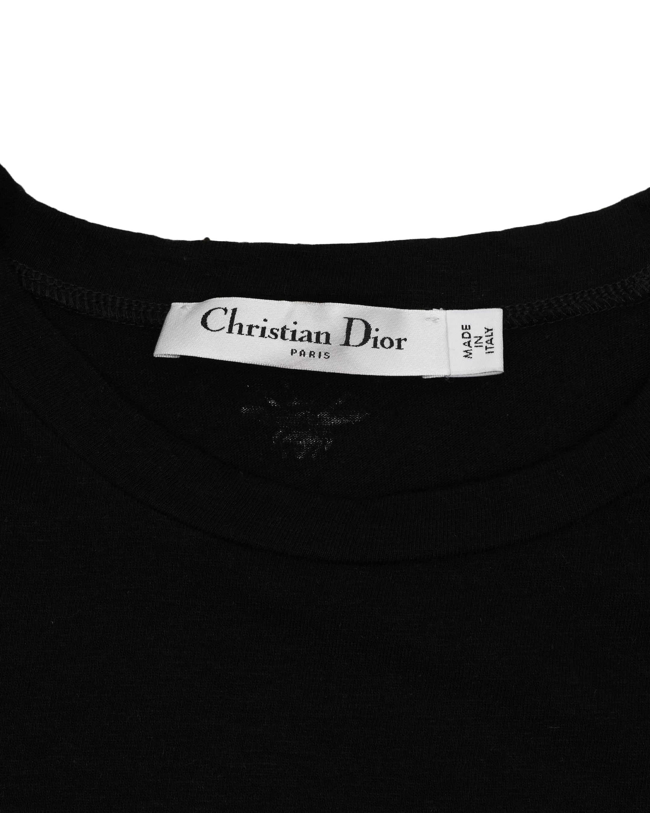 ディオール　定番Tシャツ　J’adior8 ブラック J'Adior 8 T-Shirt Black Cotton and Linen Jersey | DIOR