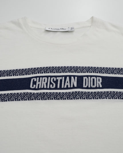 COTTON T-SHIRT S BLUE X WHITE