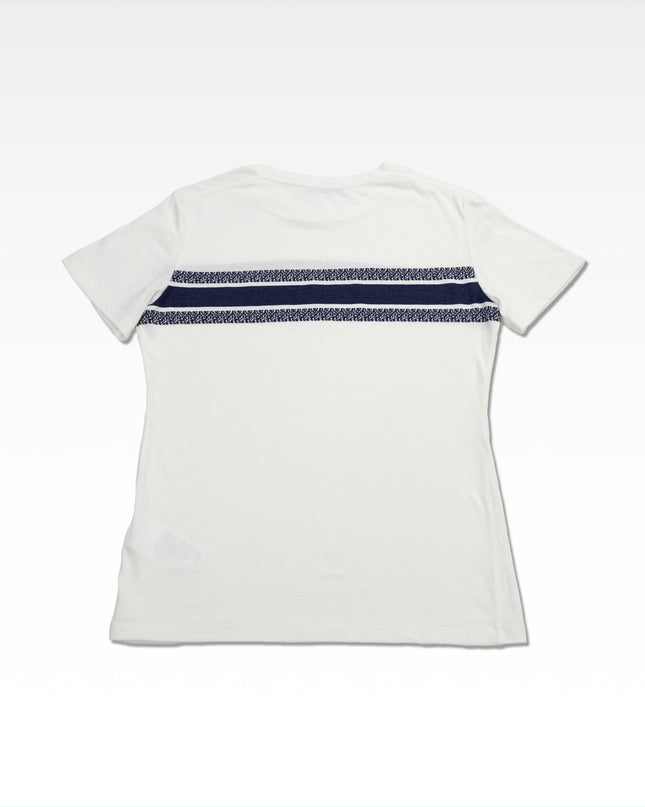 COTTON T-SHIRT S BLUE X WHITE